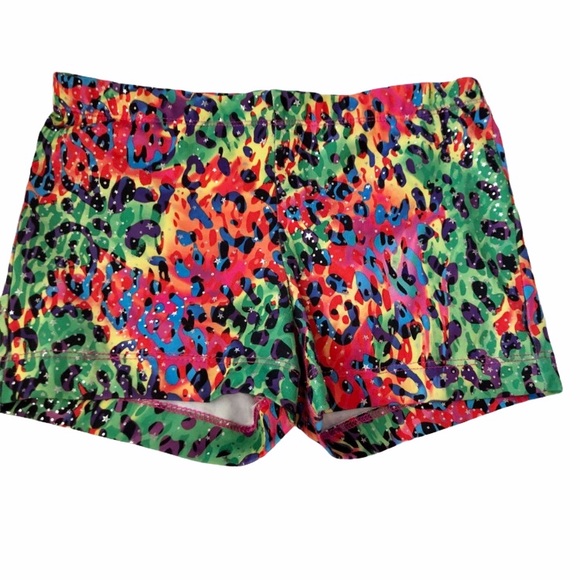 Danskin Now Other - Girls rainbow leopard spandex